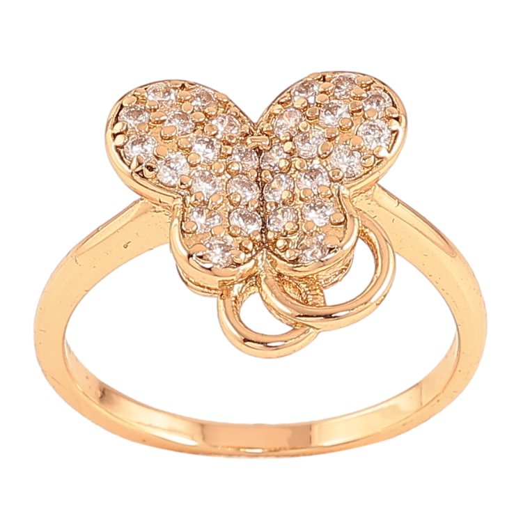 Каблучка Xuping колір Позолота 18K "Метелик" фото №4