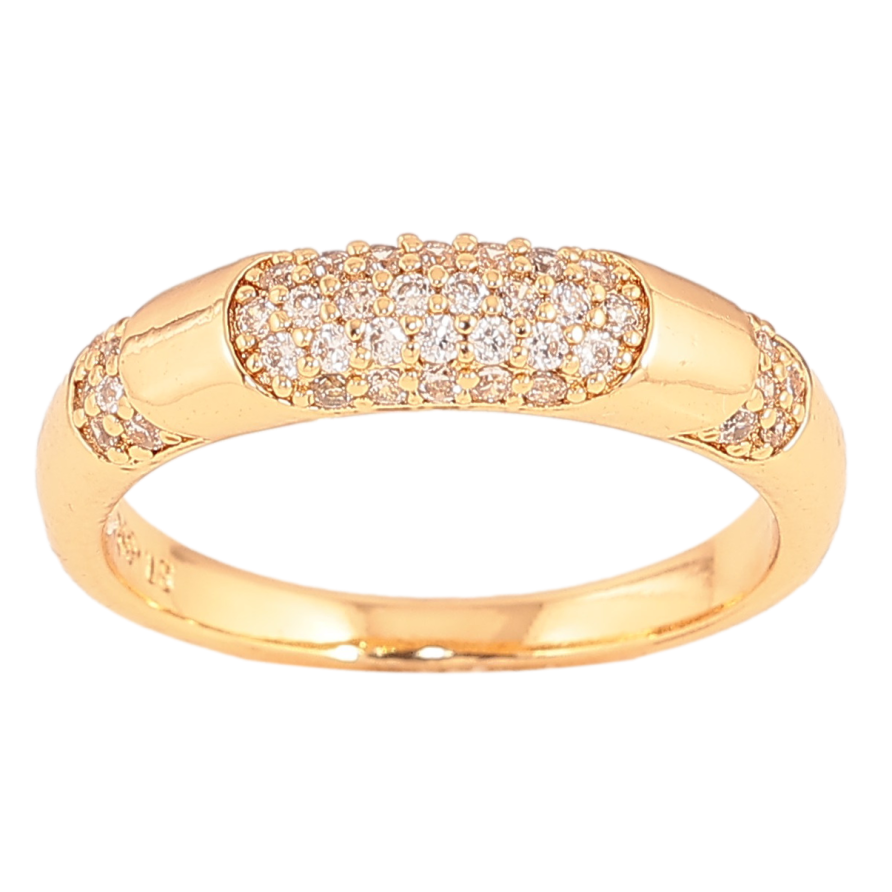 Каблучка Xuping колір Позолота 18K "Візерунок з кристалами фото №1
