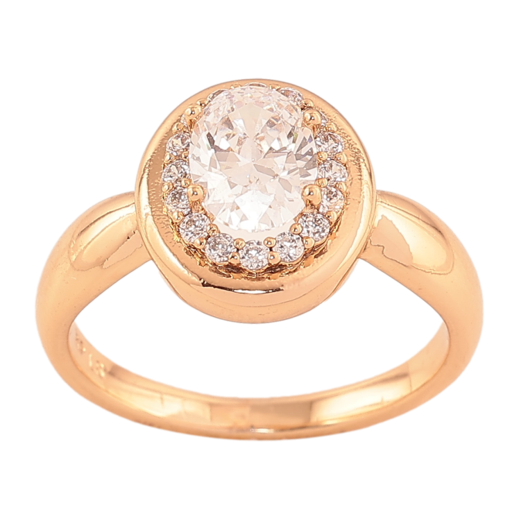 Кольцо Xuping цвет Позолота 18K "Узор с кристаллами"  фото №19