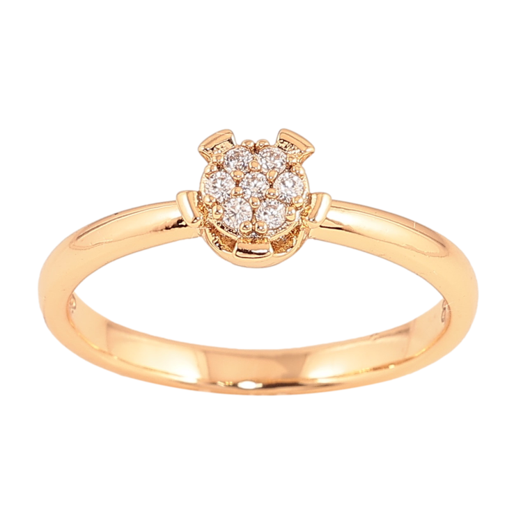 Кольцо Xuping цвет Позолота 18K "Узор с кристаллами" фото №20