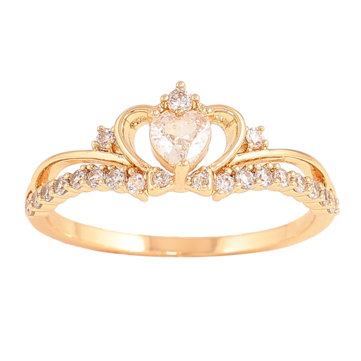 Кольцо Xuping цвет Позолота 18K "Узор с кристаллами" фото №9