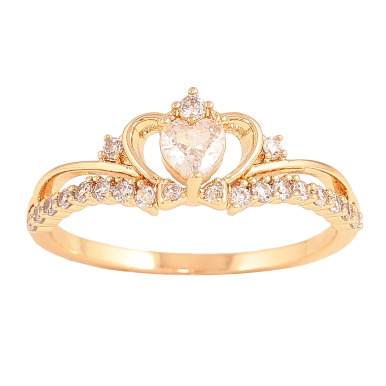 Каблучка Xuping колір Позолота 18K "Візерунок з кристалами" фото №1 Каблучка Xuping колір Позолота 18K "Візерунок з кристалами" фото №1