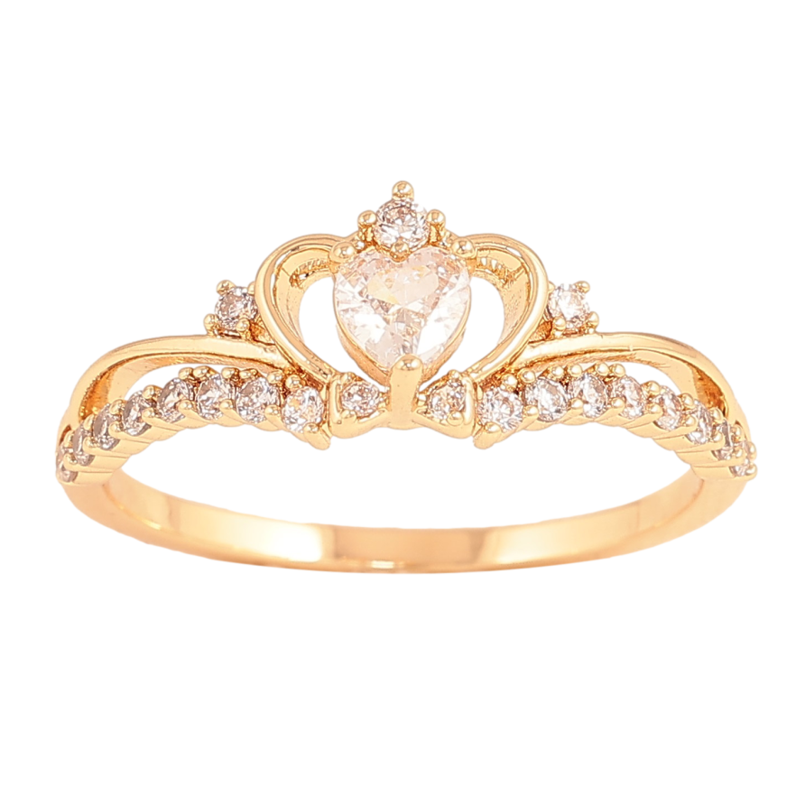 Кольцо Xuping цвет Позолота 18K "Узор с кристаллами" фото №1 Кольцо Xuping цвет Позолота 18K "Узор с кристаллами" фото №1