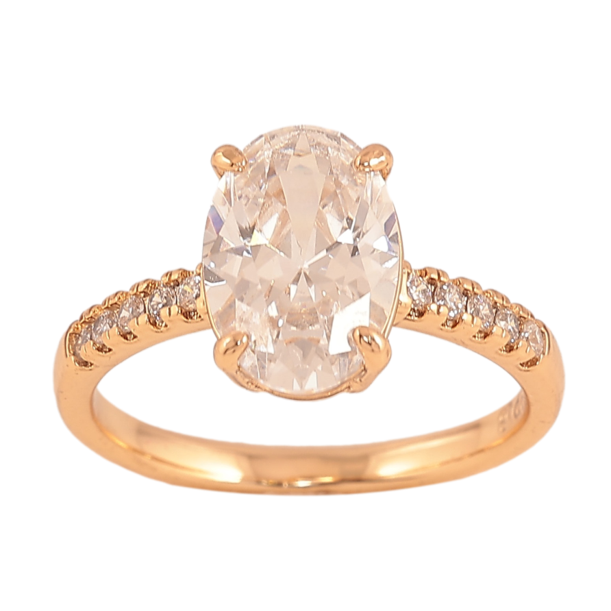 Кольцо Xuping цвет Позолота 18K "Узор с кристаллом" фото №1