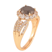 Каблучка Xuping колір Позолота 18K "Візерунок з чорним кристалом" фото №2 Каблучка Xuping колір Позолота 18K "Візерунок з чорним кристалом" фото №2