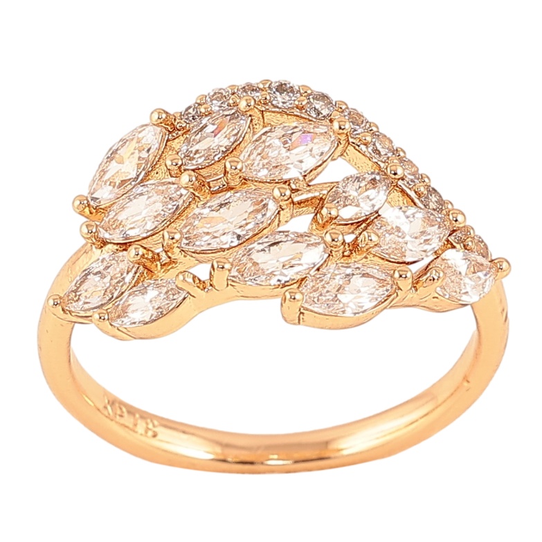 Каблучка Xuping колір Позолота 18K "Інкрустація кристалами" фото №1 Каблучка Xuping колір Позолота 18K "Інкрустація кристалами" фото №1