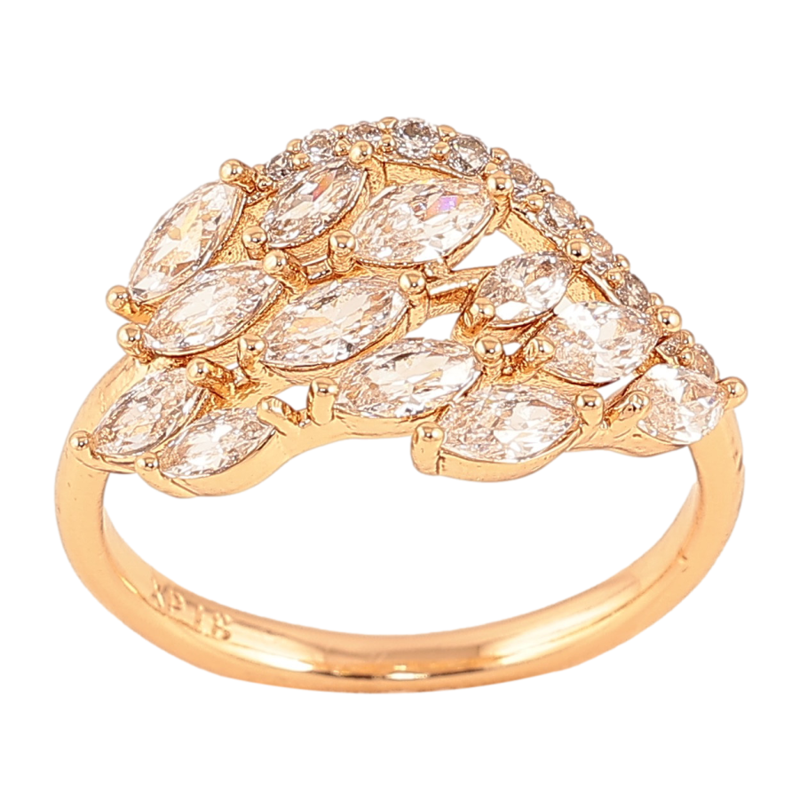 Каблучка Xuping колір Позолота 18K "Інкрустація кристалами" фото №1 Каблучка Xuping колір Позолота 18K "Інкрустація кристалами" фото №1
