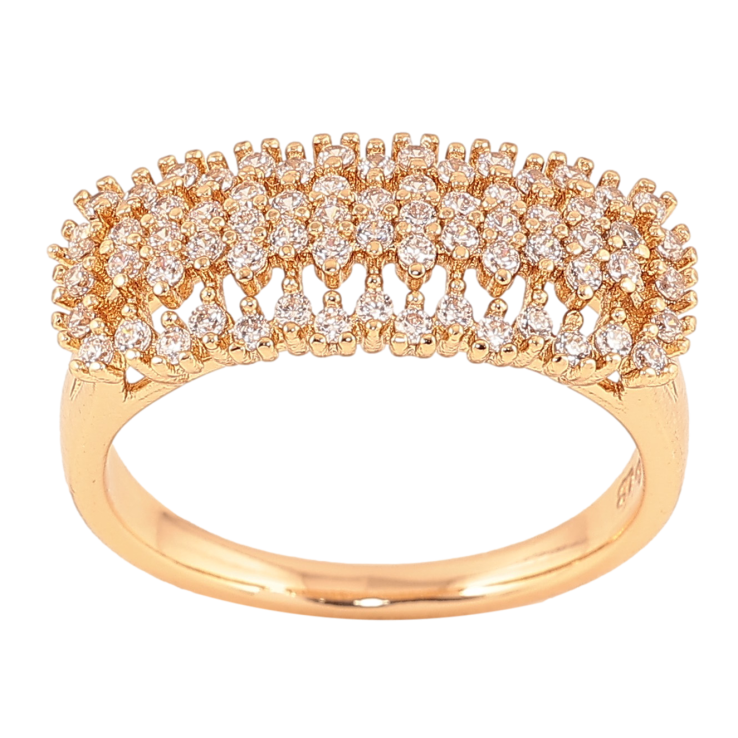 Кольцо Xuping цвет Позолота 18K "Инкрустация кристаллами"  фото №21