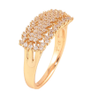 Кольцо Xuping цвет Позолота 18K "Инкрустация кристаллами"  фото №2