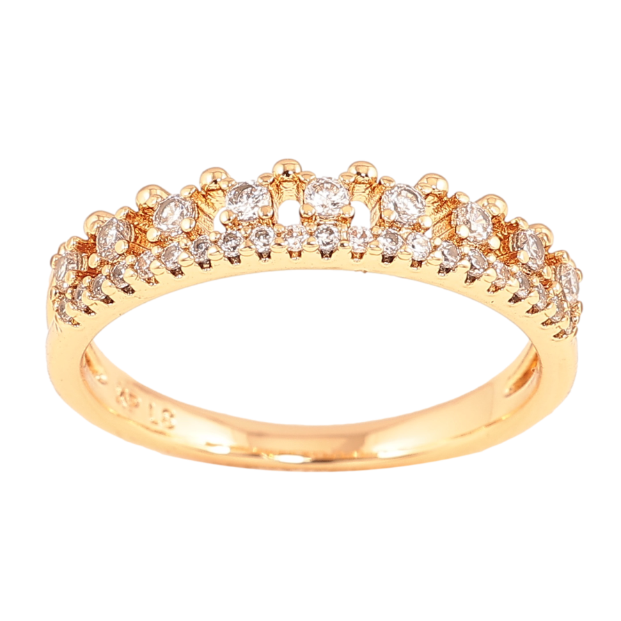 Каблучка Xuping колір Позолота 18K "Інкрустація кристалами" фото №1