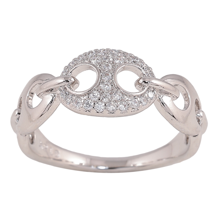 Кольцо Xuping цвет Родий "Узор с кристаллами" фото №21 Кольцо Xuping цвет Родий "Узор с кристаллами" фото №21