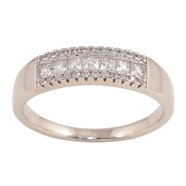 Кольцо Xuping цвет Родий "Инкрустация кристаллами" фото №15 Кольцо Xuping цвет Родий "Инкрустация кристаллами" фото №15