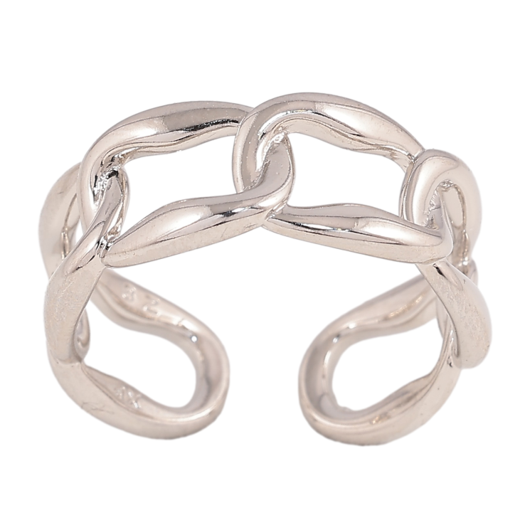 Кольцо Xuping цвет Родий "Узор цепочка" фото №12 Кольцо Xuping цвет Родий "Узор цепочка" фото №12