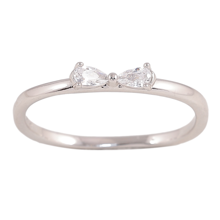 Кольцо Xuping цвет Родий "Кристальный бант" фото №24 Кольцо Xuping цвет Родий "Кристальный бант" фото №24