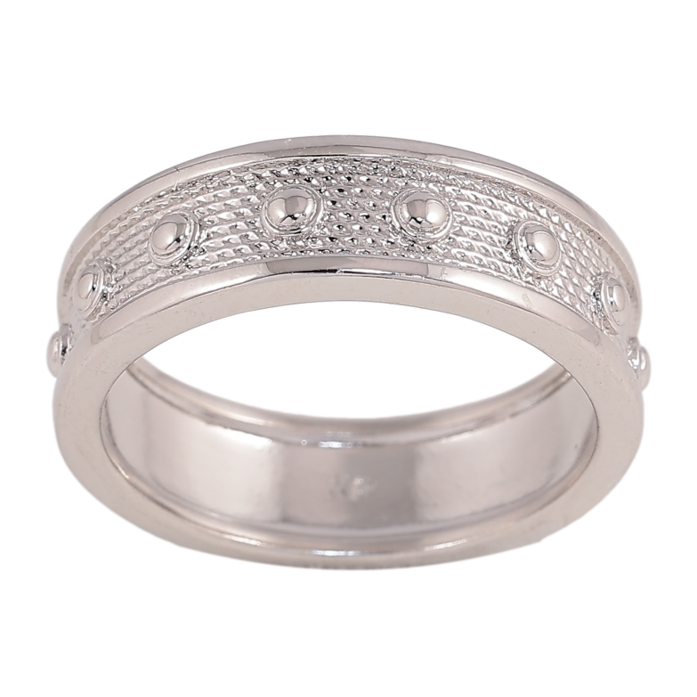 Каблучка Xuping колір Родій "Декоративний візерунок. шир. 6мм" фото №13