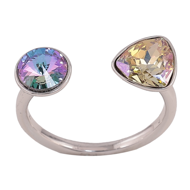 Каблучка Xuping колір Родій з кр-ми Swarovski "Два кристали Paradise Shine та Luminous Green" фото №16 Каблучка Xuping колір Родій з кр-ми Swarovski "Два кристали Paradise Shine та Luminous Green" фото №16