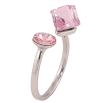 Каблучка Xuping колір Родій з кр-ми Swarovski "Два кристали Rose" фото №2