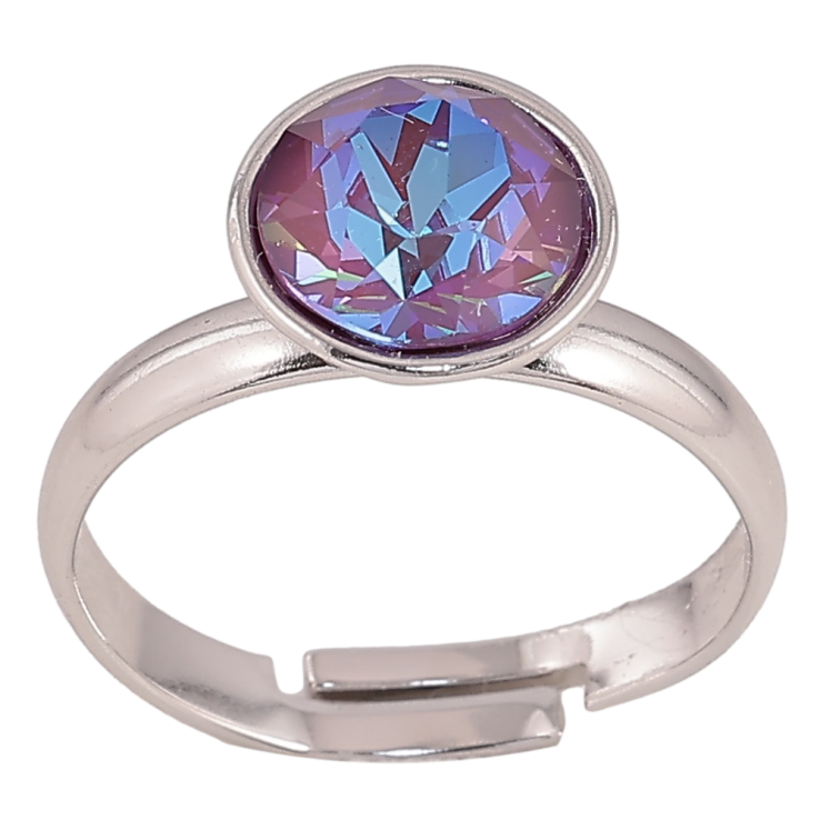 Каблучка Xuping колір Родій з кр-ми Swarovski "Кристал Amethyst Delite" ø 10мм фото №8 Каблучка Xuping колір Родій з кр-ми Swarovski "Кристал Amethyst Delite" ø 10мм фото №8