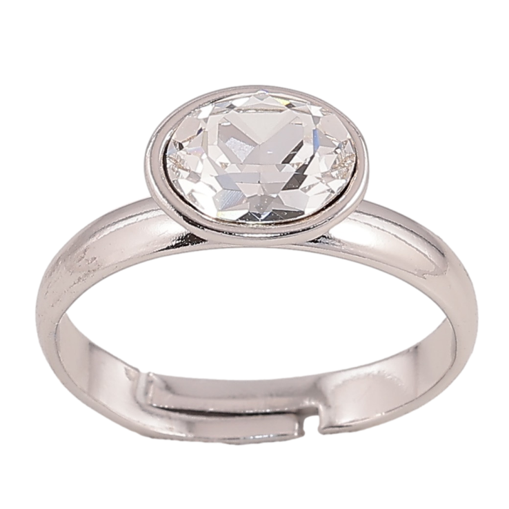 Каблучка Xuping колір Родій з кр-ми Swarovski "Кристал Clear" фото №5 Каблучка Xuping колір Родій з кр-ми Swarovski "Кристал Clear" фото №5