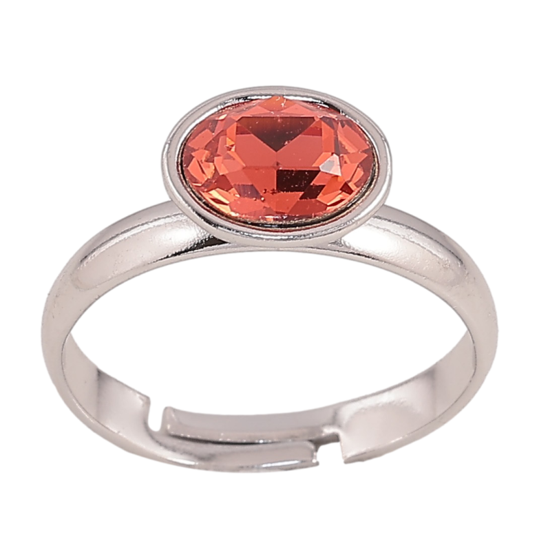 Каблучка Xuping колір Родій з кр-ми Swarovski "Кристал Light Siam" фото №1 Каблучка Xuping колір Родій з кр-ми Swarovski "Кристал Light Siam" фото №1