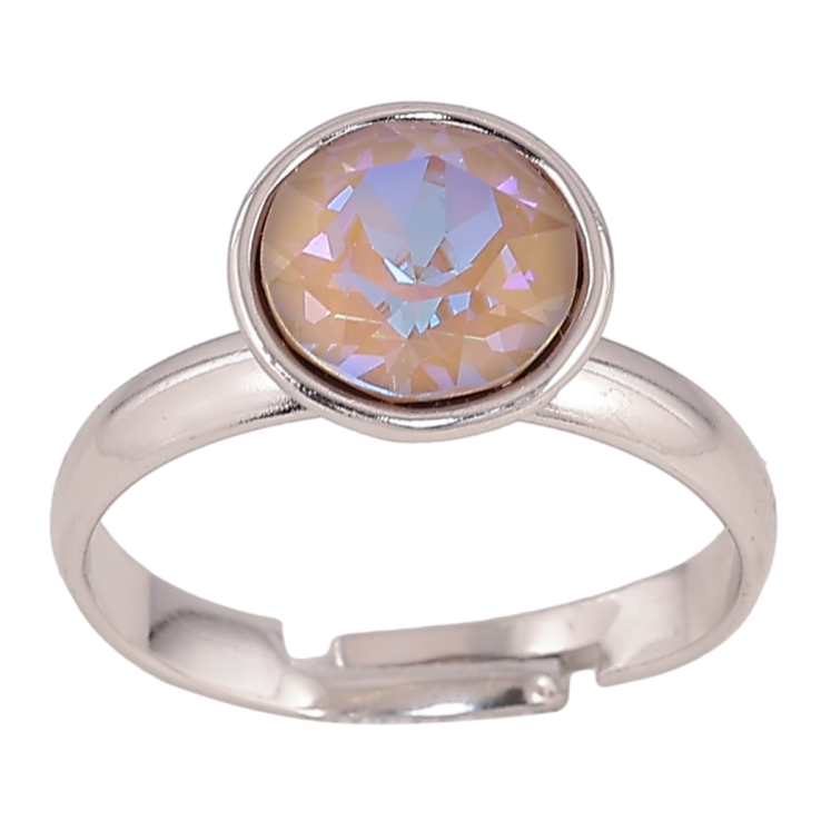 Каблучка Xuping колір Родій з кр-ми Swarovski "Кристал Ochre Delite" ø 10мм фото №9 Каблучка Xuping колір Родій з кр-ми Swarovski "Кристал Ochre Delite" ø 10мм фото №9