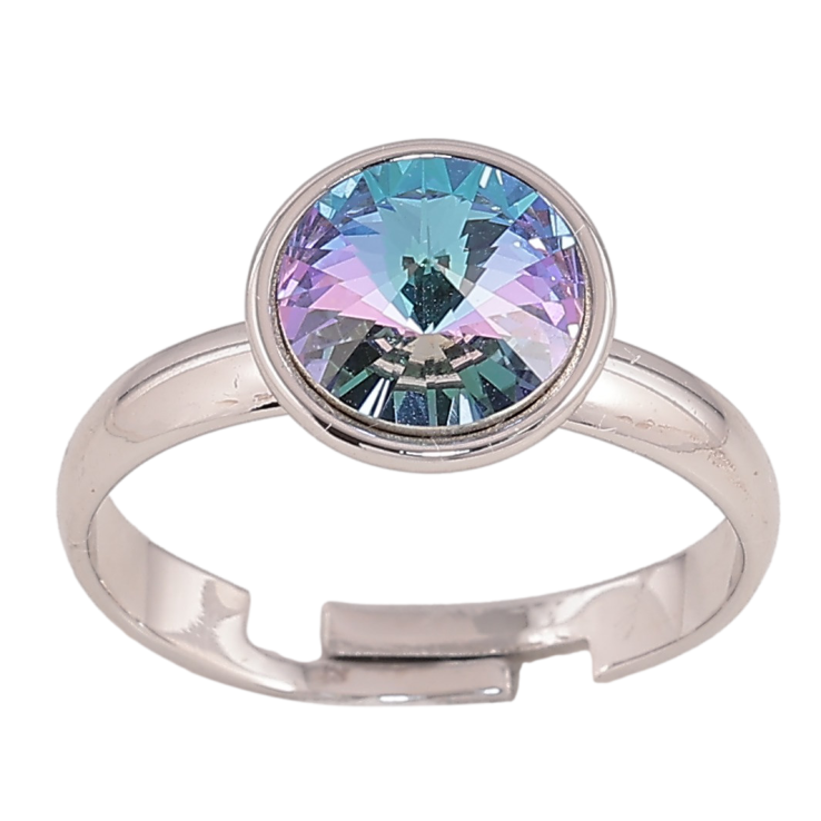 Каблучка Xuping колір Родій з кр-ми Swarovski "Кристал Paradise Shine" ø 10мм фото №4 Каблучка Xuping колір Родій з кр-ми Swarovski "Кристал Paradise Shine" ø 10мм фото №4