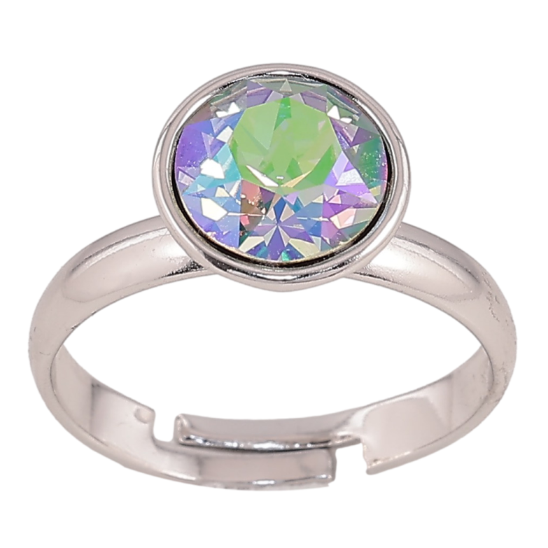 Каблучка Xuping колір Родій з кр-ми Swarovski "Кристал Paradise Shine" ø 10мм фото №1 Каблучка Xuping колір Родій з кр-ми Swarovski "Кристал Paradise Shine" ø 10мм фото №1