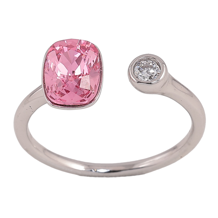 Каблучка Xuping колір Родій з кр-ми Swarovski "Кристал Rose" фото №25 Каблучка Xuping колір Родій з кр-ми Swarovski "Кристал Rose" фото №25