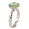 Каблучка Xuping колір Родій з кр-ми Swarovski Кристальна квіточка Peridot" фото №3 Каблучка Xuping колір Родій з кр-ми Swarovski Кристальна квіточка Peridot" фото №3