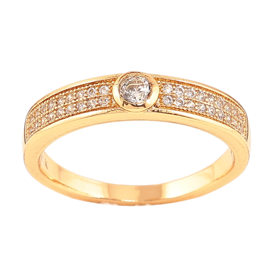 Каблучка Xuping колір позолота 18K інкрустація кристалами фото №1 Каблучка Xuping колір позолота 18K інкрустація кристалами фото №1