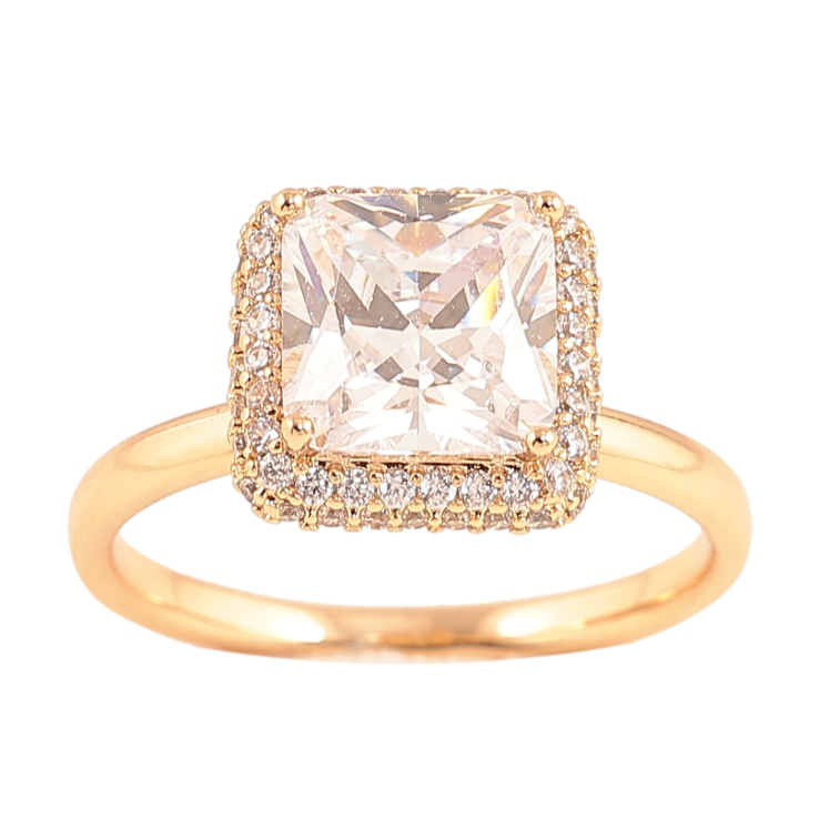 Каблучка Xuping колір позолота 18K візерунок з кристалами фото №19 Каблучка Xuping колір позолота 18K візерунок з кристалами фото №19