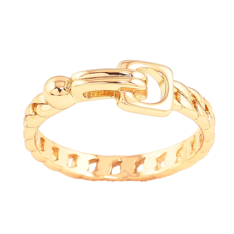 Каблучка Xuping колір позолота 18K візерунок ланцюжок із застібкою фото №1