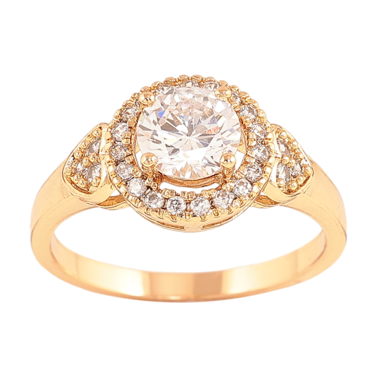 Кольцо Xuping цвет позолота 18K узор с кристаллами фото №8 Кольцо Xuping цвет позолота 18K узор с кристаллами фото №8