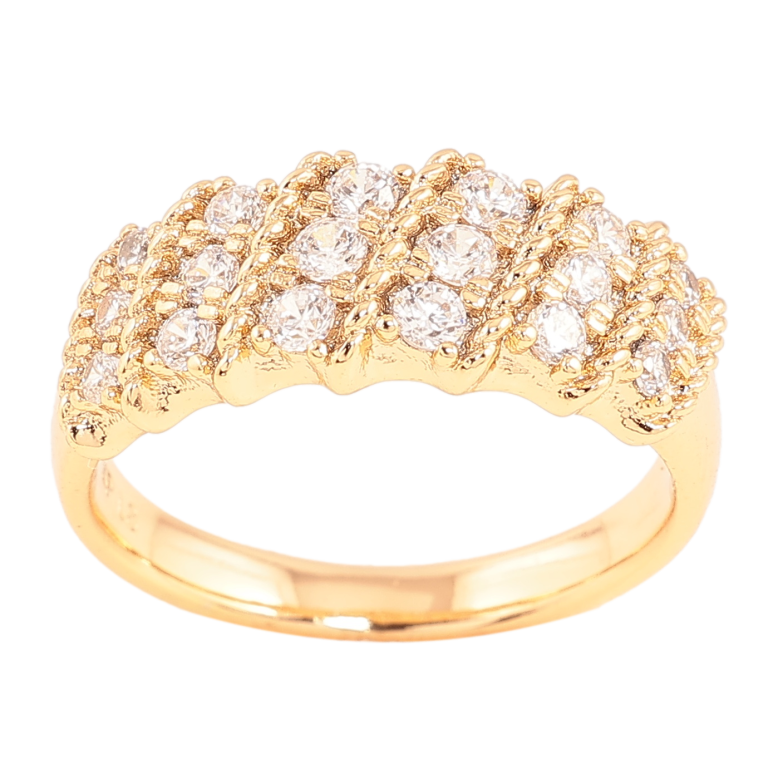 Каблучка Xuping колір позолота 18K інкрустація кристалами фото №1 Каблучка Xuping колір позолота 18K інкрустація кристалами фото №1