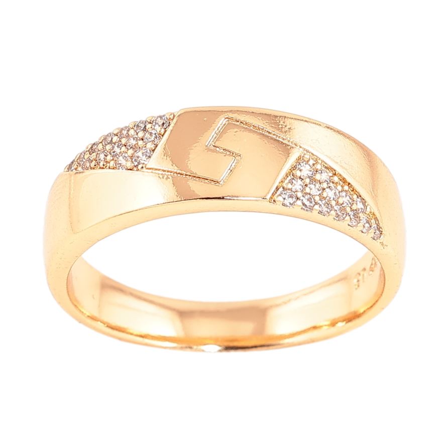 Кольцо Xuping цвет позолота 18K узор с кристаллами фото №1 Кольцо Xuping цвет позолота 18K узор с кристаллами фото №1