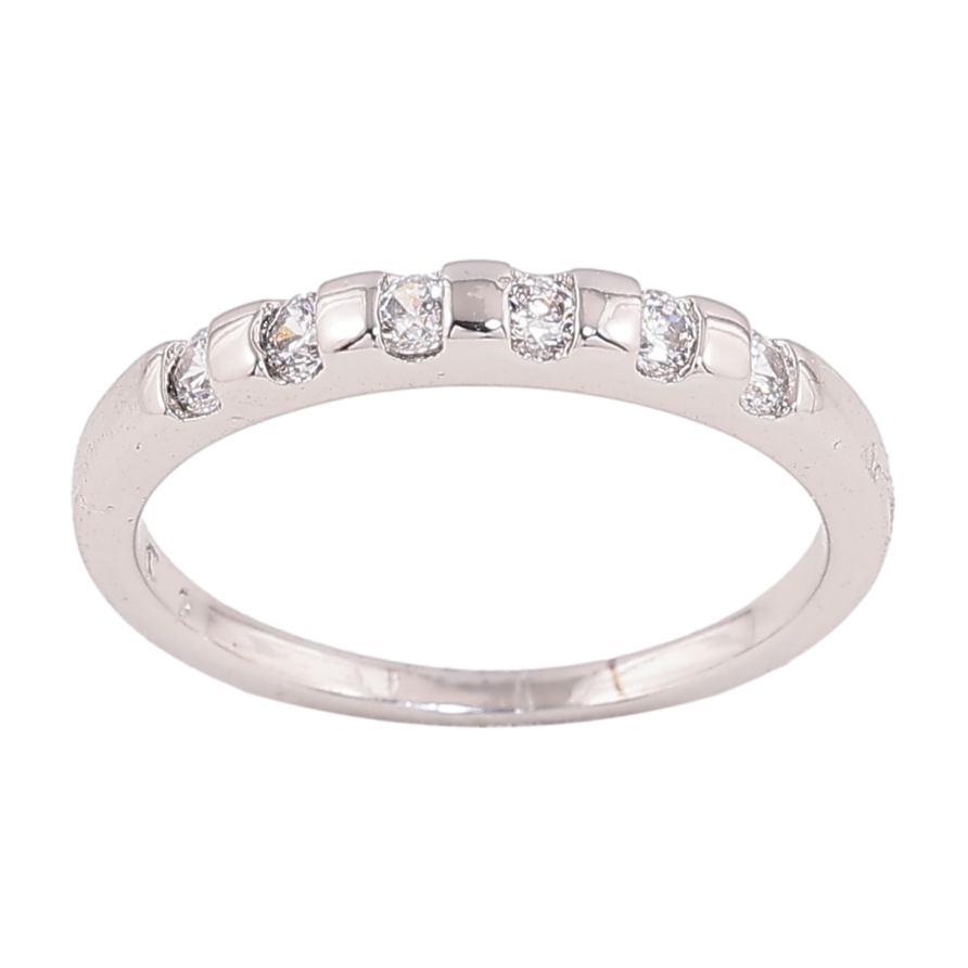 Каблучка Xuping колір родій візерунок з кристалами фото №1