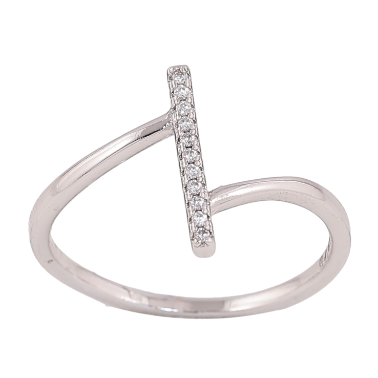 Каблучка Xuping колір родій візерунок з кристалами фото №11