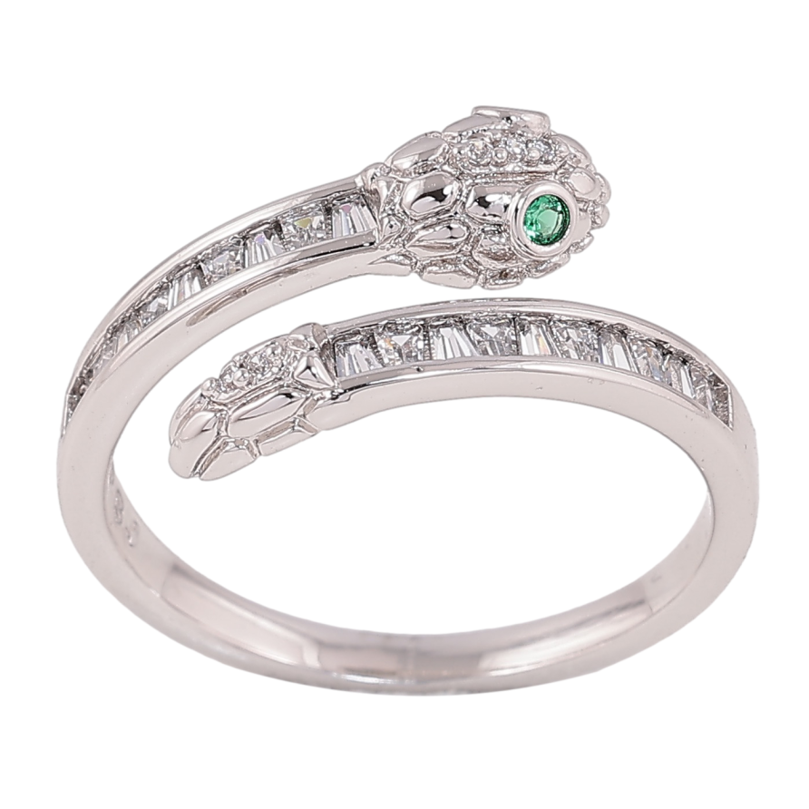 Кольцо Xuping цвет родий змея фото №1