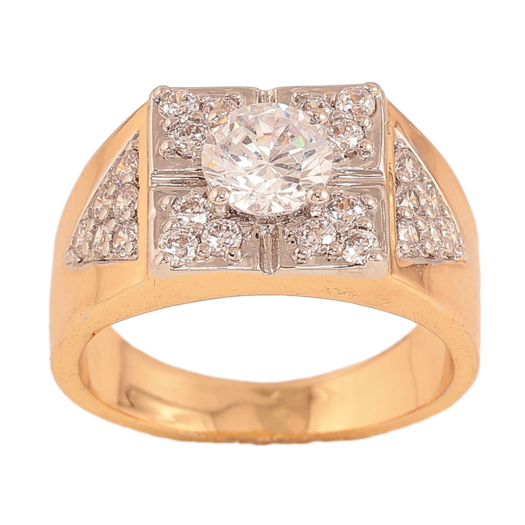 Перстень Xuping колір Позолота 18K+Родій "Інкрустація кристалами" фото №12