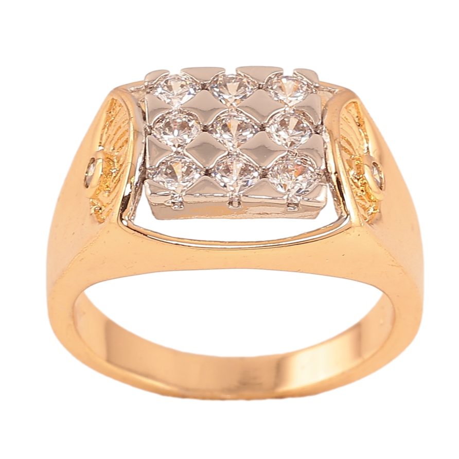 Перстень Xuping колір Позолота 18К+Родій "Інкрустація кристалами" фото №1