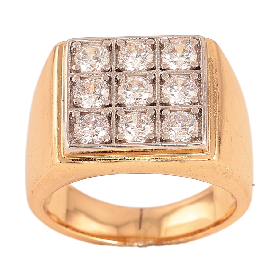 Перстень Xuping колір Позолота 18К+Родій "Інкрустація кристалами" фото №1