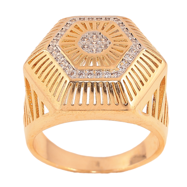 Перстень Xuping цвет Позолота 18К+Родий "Шестигранный купол с кристаллами" фото №1 Перстень Xuping цвет Позолота 18К+Родий "Шестигранный купол с кристаллами" фото №1