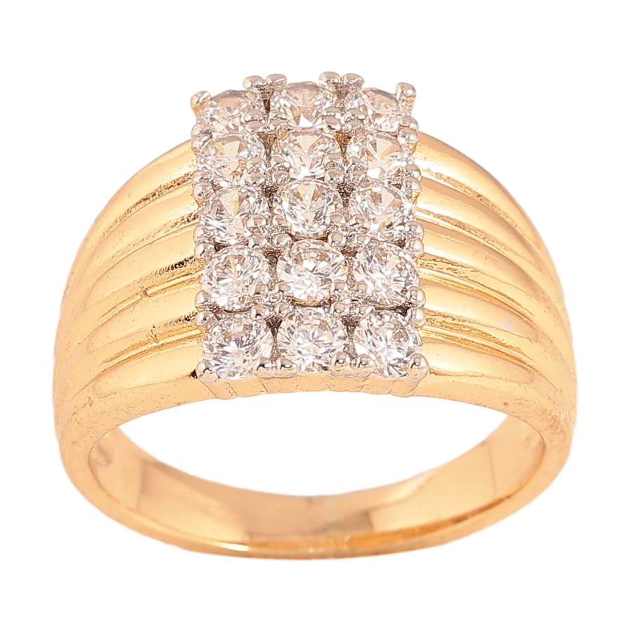 Перстень Xuping колір Позолота 18К+Родій "Інкрустація кристалами" фото №1