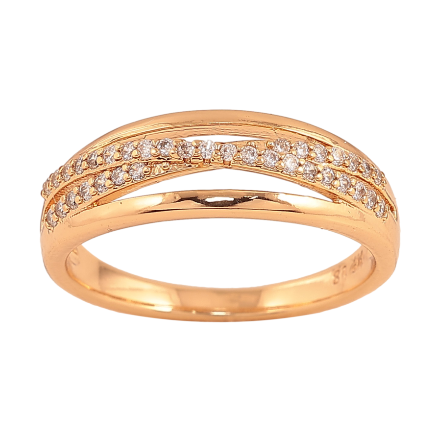 Кольцо Xuping цвет Позолота 18K "Узор с  кристаллами"  фото №1