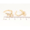 Серьги Xuping цвет Позолота 14K каффы "Кристальные подвески" фото №2