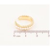 Серьги Xuping цвет Позолота 14K моно-каффа "Дорожка жемчужин" фото №2