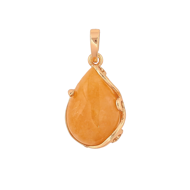 Кулон Xuping колір Позолота 18K "Крапелька з жовтим каменем" для ланцюжка до 5мм фото №19