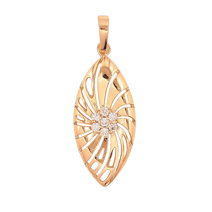 Кулон Xuping колір Позолота 18K "Візерунок з кристалами" для ланцюжка до 5мм фото №18