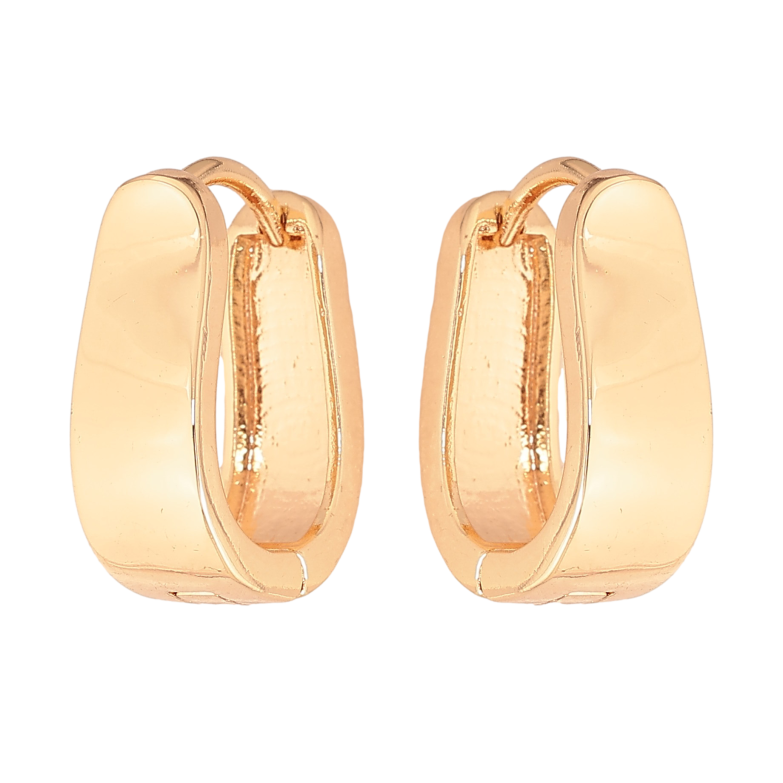 Серьги Xuping M&L цвет 18K колечки "Классика" фото №1