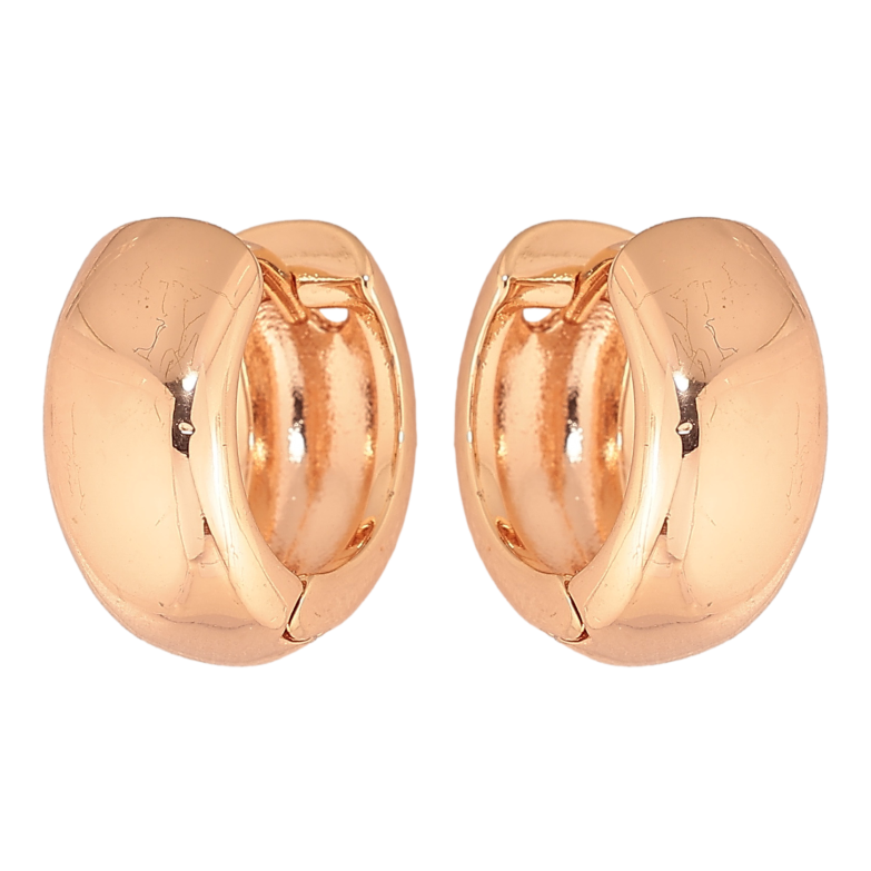 Серьги Xuping M&L цвет 18K колечки "Классика, шир. 7мм" ø 15мм фото №1